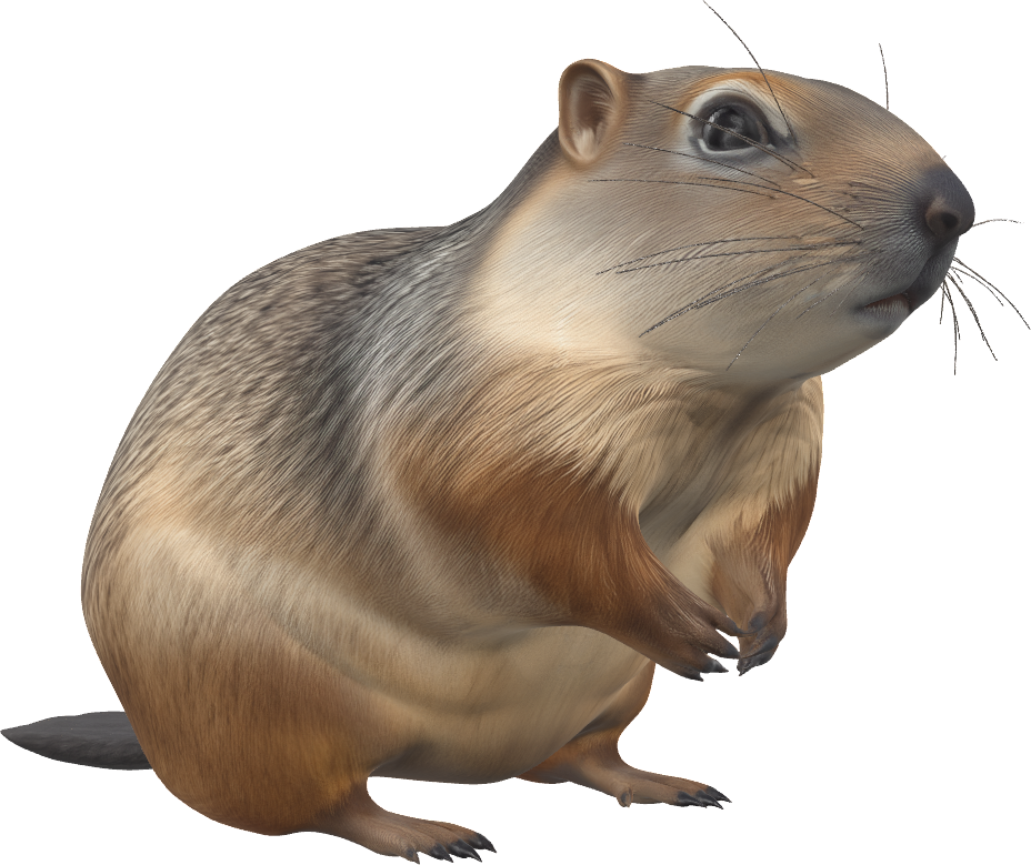 Chux, the Wordchux groundhog mascot